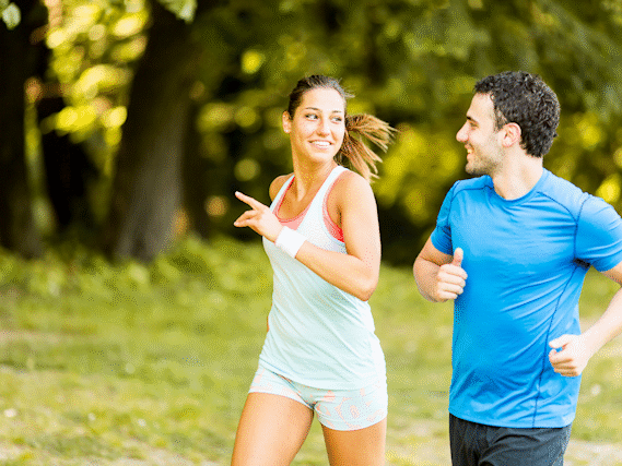 30s could running together to stay active