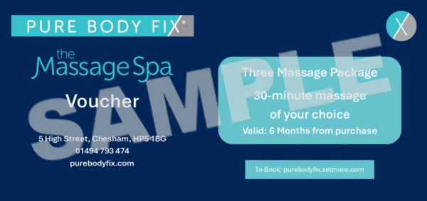 3 Massage Package Voucher for 45-massages
